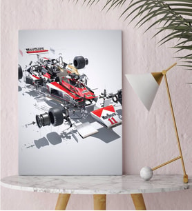 BK Gift Formula 1 Tasarımlı Kanvas Tablo-8