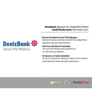 PrestaShop - Denizbank Sanal POS Modülü