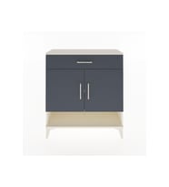 Arges Şifonyer 2 Raflı Tek Çekmeceli 2 Kapaklı 88x30x96 Aytaşı-Antrasit
