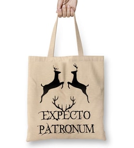 Harry Potter Expecto Patronum Bez Çanta Uzun Saplı