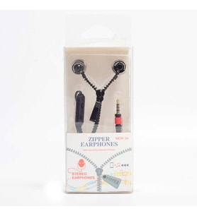 Zore Zipper Fermuar 3.5mm Kulaklık (Beyaz)
