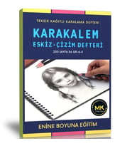 Karakalem Eskiz ve çizim Defteri