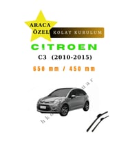 Citroen C3  (2010-2015) Araca Özel Sİlecek Ön İki