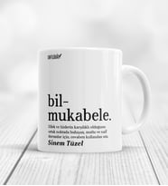 Bilmukabele Açıklamalı Kişiye Özel Kupa Bardak