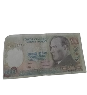 Kağıt 5000 Lira Eski Koleksiyon Para