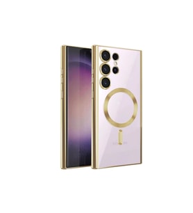 Samsung Galaxy S23 Ultra Kılıf Kross Magneticsafe Kapak - Gold