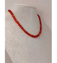Akik Taşı YASSI Faset Kesim 6x4mm (Sabit Klipsli) (42805)