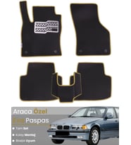 BMW 3 SERİSİ E36 (1990-2000) Uyumlu EVA Paspas Tam Set–Araca Özel,Su Geçirmez,Kolay Montaj