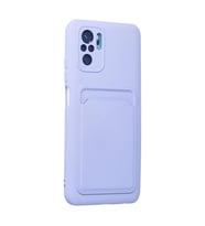 Xiaomi Redmi Note 10s Kılıf Kelvin Kartvizitli Silikon - Lila