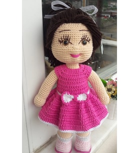 Pembegül Bebek Amigurumi Organik Oyuncak