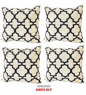 Kırlent Yastık Kılıfı Vip Yastık Kılıfı 4 ADET-43x43 CM(ALAÇATI)