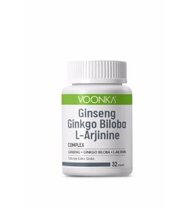 Voonka Ginseng Ginkgo Biloba L-Arginine 32 Kapsül