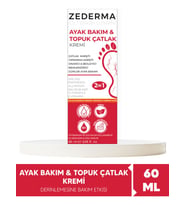 Zederma 60 ml Ayak Bakım & Topuk Çatlak Kremi %20 Üre ile Hızlı Nemlendirme Sağlar