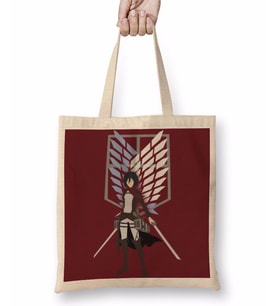 Attack On Titan Mikasa Bez Çanta Uzun Saplı
