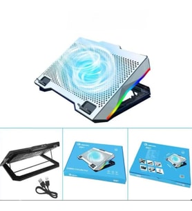 ZR924 S601 Tek Fanlı Rgb Metalik Laptop Soğutucu