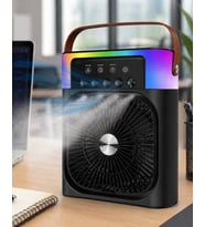 Mini Klima Fan Buharlı Soğutucu RGB Led Işıklı Taşınabilir Masaüstü Fan