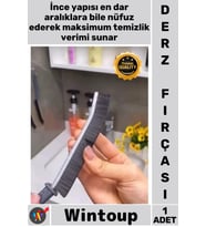 #DerzFırçası Banyo Mutfak Pencere Rayı İnce Ergonomik Sap Dayanıklı Derz Detay Temizlik Fırçası