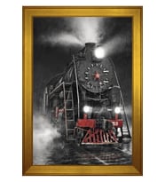Manzara Temalı Kanvas Tablo 50 x 70 cm Gold Çerçeve