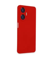 Realme C55 Kılıf Nano İçi Kadife Silikon - Kırmızı
