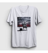 Presmono Unisex Beyaz Cover Westworld T-Shirt 222986tt (Beyaz)
