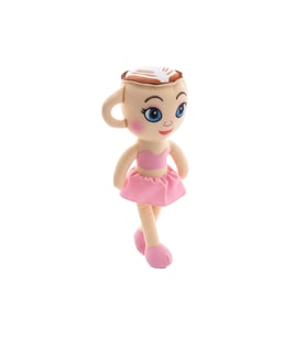 Sevimli Peluş Fincan Balerin Bebek Uyku Arkadaşı 30 cm (Çok Renkli)
