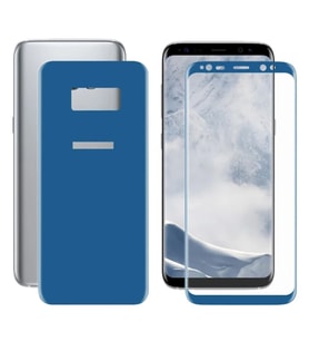 Ally Samsung Galaxy S8 İçin Kavisli Full Ön Arka Cam  Koruyucu-(5775) - LOHO3021-2226 (Gold)