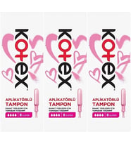 Kotex Aplikatörlü Tampon Süper 24 Lü Set (3PK*8)