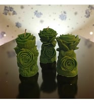 Dekoratif Mum (Haki-Yeşil)