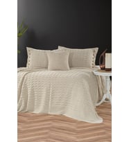Tulip Triko Yatak Seti 240 X 260 Cm (Taş)