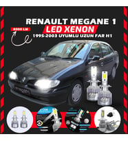 Renault Megane 1 1995-2003 Uzun Far Uyumlu Şimşek Etkili Led Xenon Performance Series H1