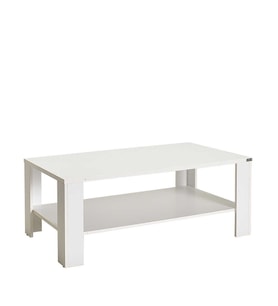 Adore Mobilya New Line Dikdörtgen Orta Sehpa - Mat Lake Beyaz 110x42x65 cm (GxYxD)