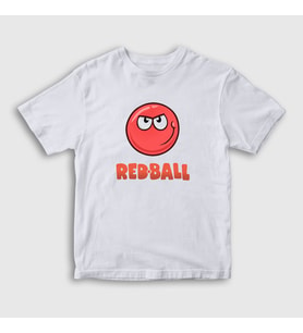 Presmono Unisex Çocuk Beyaz Oyun Red Ball T-Shirt 361899tt