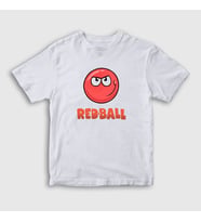 Presmono Unisex Çocuk Beyaz Oyun Red Ball T-Shirt 361899tt