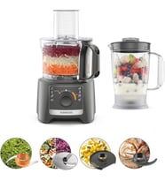 Kenwood Multipro Compact Fdp31.170Gy, Mutfak Robotu, Yoğurma Fonksiyonu Ve Dilimleme Diski, 1,2 L Bl