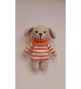 Sevimli Köpek Amigurumi Organik Oyuncak