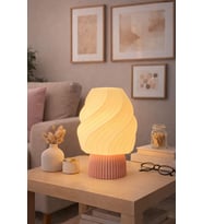 Ice Cream Lamp Masa Lambası Aydınlatma Dekoratif Abajur Ev Dekorasyonu Genç Odası Abajur (Pembe)