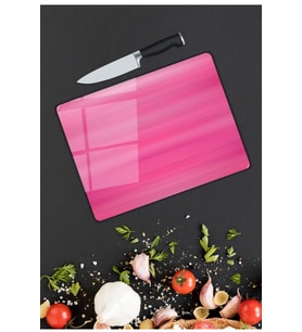 Pembe Cam Kesme  ve Sunum Tahtası 25x35 cm
