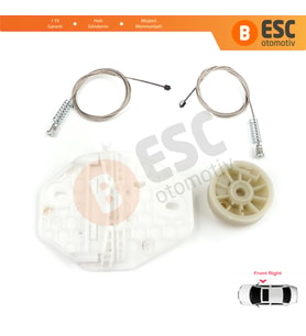 Renault Dacia Logan MK1 LS FS KS US 2004-2012 8200901102 İçin Elektrikli Ön Sağ Cam Kriko Tamir Seti