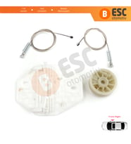 Renault Dacia Logan MK1 LS FS KS US 2004-2012 8200901102 İçin Elektrikli Ön Sağ Cam Kriko Tamir Seti