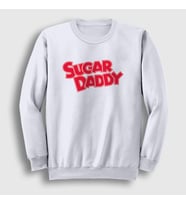 Presmono Unisex Beyaz Sugar Daddy Sweatshirt 429077tt (Beyaz)