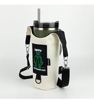 Woodycord El Yapımı Happy Bear Matara Termos Kılıfı Kulplu Model Quencher Pipetli 1,18 (Çok Renkli)