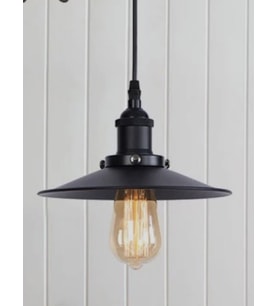 MYLİGHTS  RETRO RUSTİK   METAL SARKIT AVİZE SİYAH  22 CM EN
