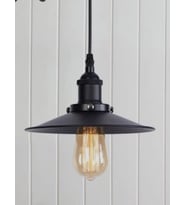 MYLİGHTS  RETRO RUSTİK   METAL SARKIT AVİZE SİYAH  22 CM EN