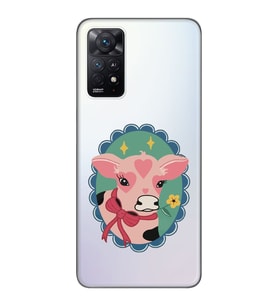 Redmi Note 11 Pro Uyumlu İnek Tasarımlı Şeffaf Telefon Kılıfı