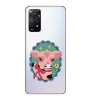 Redmi Note 11 Pro Uyumlu İnek Tasarımlı Şeffaf Telefon Kılıfı