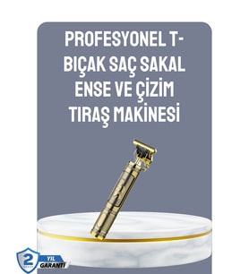 LCD Ekranlı Şarjlı Tıraş Makinesi Erkek Saç Sakal Kesme