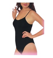 Giyim  9251 Bayan İnce Askılı Çıtçıtlı Body