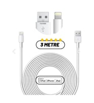 3 Metre Iphone Lightning Data Şarj Kablosu Apple Iphone Uyumlu Şarj Kablosu