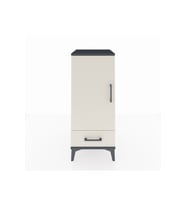 Hyperion Komodin 2 Raflı Tek Çekmeceli Tek Kapaklı 44x44x106 Antrasit-Aytaşı