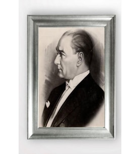 Gümüş Çerçeveli Atatürk Tablo a566